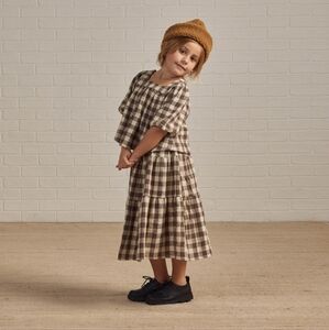 Plaid Blouse and Skirt Set